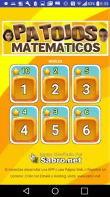 PATOJOS MATEMATICOS android App screenshot 3